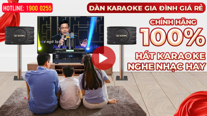 Dàn karaoke gia đình Chính Hãng BIK 15 Japan Nhật Bản, hát hay, giá siêu rẻ, siêu tiết kiệm, Quà to